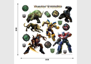 Dětská samolepka na zeď Transformers | 30 x 30 cm | DKS 3919 - Obrázek 4