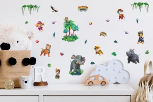 Dětská samolepka na zeď Tlapková Patrola Džungle | 30 x 30 cm | DKS 3929 - Obrázek 2