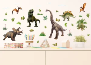 Dětská samolepka na zeď Dinosauři | 30 x 30 cm | DKS 3941 - Obrázek 2