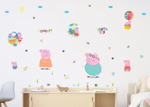 Dětská samolepka na zeď Prasátko Peppa Domov | 30 x 30 cm | DKS 3947 - Obrázek 3
