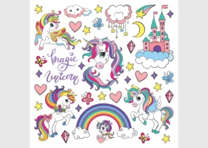 Wall Stickers Magic Unicorn | 30 x 30 cm | DKS 3955
