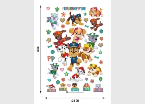 Dětská samolepka na zeď Paw Patrol Přátelé | 42.5 x 65 cm | DK 1661 - Obrázek 4