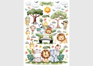 Wall Stickers Safari Animals | 42.5 x 65 cm | DKM 1667