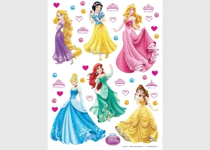 Dětská samolepka na zeď Disney Princezny Tančí | 65 x 85 cm | DK 1706