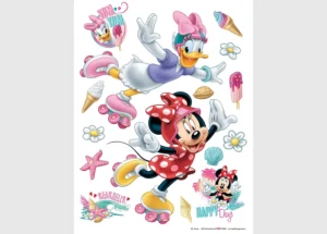 Wall Stickers Disney Minnie and Daisy Skating, 65 x 85 cm, DK 1724