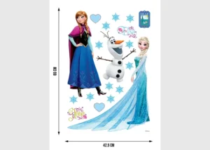 Wall Stickers Disney Frozen Elsa, Anna and Olaf, 42.5 x 65 cm, DK 1729 - Image 3