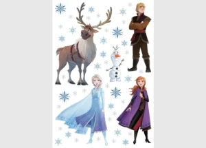 Dětská samolepka na zeď Disney Frozen Postavičky | 42.5 x 65 cm | DK 1732