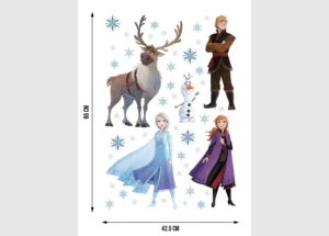 Wall Stickers Disney Frozen Cartoon Characters, 42.5 x 65 cm, DK 1732 - Image 3
