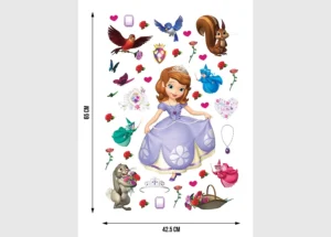 Dětská samolepka na zeď Disney Sofie | 42.5 x 65 cm | DK 1738 - Obrázek 3