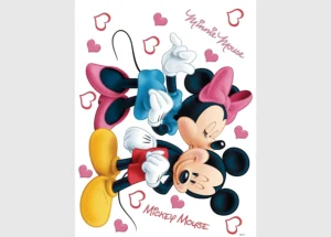 Dětská samolepka na zeď Disney Minnie a Mickey | 42.5 x 65 cm | DK 1753