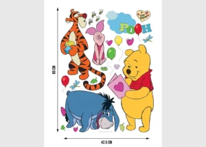 Wall Stickers Disney Winnie the Pooh All Friends, 42.5 x 65 cm, DK 1758 - Image 3