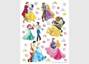 Wall Stickers Disney Princesses' Ball, 65 x 85 cm, DK 1774