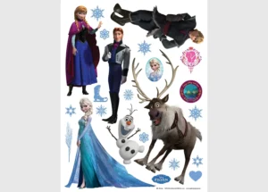 Dětská samolepka na zeď Disney Frozen – Všichni Přátelé | 65 x 85 cm | DK 1776