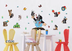 Wall Stickers Little Mole Gardener | 65 x 85 cm | DK 1787 - Image 2