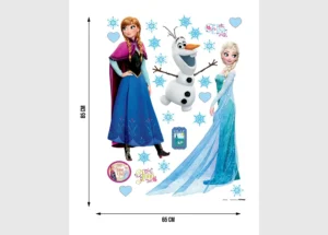 Wall Stickers Disney Frozen Elsa, Anna and Olaf, 65 x 85 cm, DK 1797 - Image 3