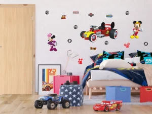 Dětská samolepka na zeď Disney Myšák Mickey Závody | 65 x 85 cm | DK 2307 - Obrázek 2