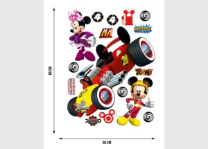 Dětská samolepka na zeď Disney Myšák Mickey Závody | 65 x 85 cm | DK 2307 - Obrázek 3