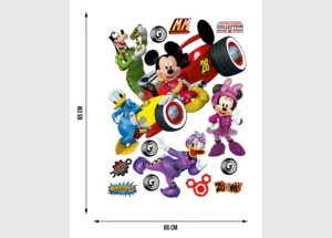 Dětská samolepka na zeď Disney Mickey v Autě | 65 x 85 cm | DK 2309 - Obrázek 3