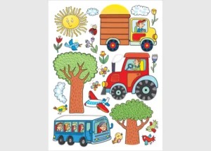 Wall Stickers Tractor | 65 x 85 cm | DK 2314