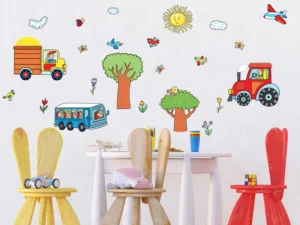 Dětská samolepka na zeď Traktor | 65 x 85 cm | DK 2314 - Obrázek 2