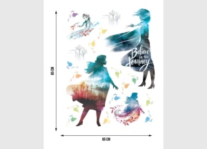 Dětská samolepka na zeď Disney Frozen – siluety | 65 x 85 cm | DK 2319 - Obrázek 3