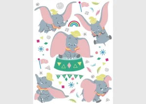 Dětská samolepka na zeď Disney Dumbo | 65 x 85 cm | DK 2320