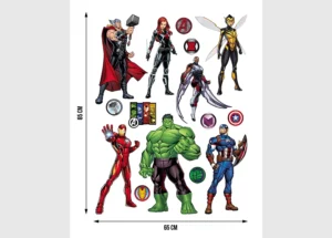Dětská samolepka na zeď Marvel Avengers, Disney | 65 x 85 cm | DK 2326 - Obrázek 3