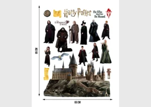 Dětská samolepka na zeď Harry Potter Kouzelné Bradavice | 65 x 85 cm | DK 2347 - Obrázek 4