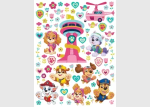 Wall Stickers Paw Patrol Puppy Girls | 65 x 85 cm | DK 2351
