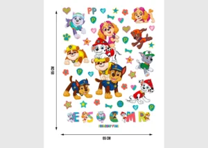 Dětská samolepka na zeď Tlapková Patrola Přátelé | 65 x 85 cm | DK 2353 - Obrázek 5
