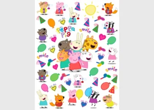 Wall Stickers Peppa Pig All Friends | 65 x 85 cm | DK 2357