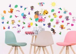 Wall Stickers Peppa Pig All Friends | 65 x 85 cm | DK 2357 - Obrázek 2