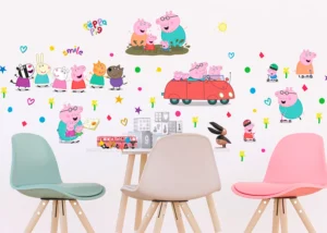 Wall Stickers Peppa Pig Family Ride | 65 x 85 cm | DK 2359 - Obrázek 2