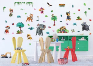 Dětská samolepka na zeď Tlapková Patrola Džungle | 65 x 85 cm | DK 2365 - Obrázek 2