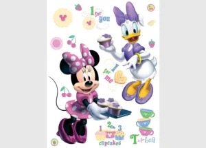 Dětská samolepka na zeď Disney Minnie a Daisy | 65 x 85 cm | DK 856