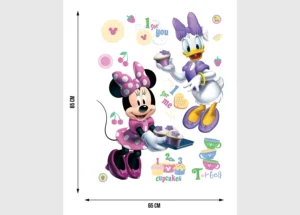 Dětská samolepka na zeď Disney Minnie a Daisy | 65 x 85 cm | DK 856 - Obrázek 3
