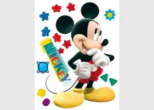 Dětská samolepka na zeď Disney Myšák Mickey Přemýšlí | 65 x 85 cm | DK 858