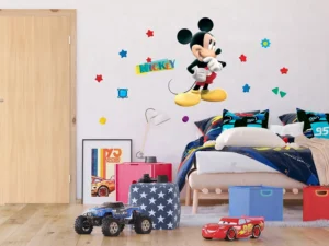 Dětská samolepka na zeď Disney Myšák Mickey Přemýšlí | 65 x 85 cm | DK 858 - Obrázek 2