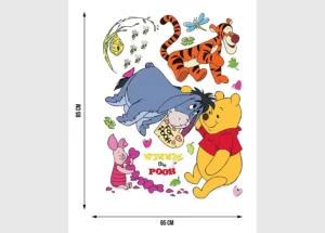 Dětská samolepka na zeď Disney Medvídek Pú – Nejlepší Přátelé | 65 x 85 cm | DK 862 - Obrázek 3