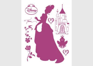 Dětská samolepka na zeď Disney Princezna a žabák | 65 x 85 cm | DK 873