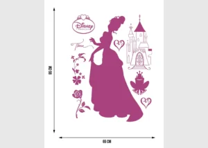 Dětská samolepka na zeď Disney Princezna a žabák | 65 x 85 cm | DK 873 - Obrázek 3