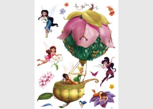 Dětská samolepka na zeď Disney Víly v Balónu | 65 x 85 cm | DK 884