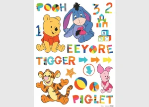 Dětská samolepka na zeď Disney Medvídek Pú – Malí Přátelé | 65 x 85 cm | DK 892