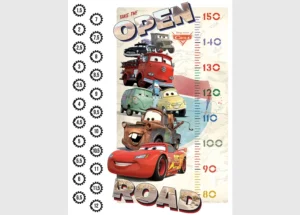Dětská samolepka na zeď Disney Auta – Růstová Tabulka | 65 x 85 cm | DK 894