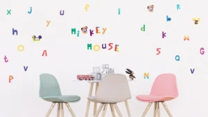 Dětská samolepka na zeď Disney Myšák Mickey – abeceda | 65 x 85 cm | DK 895 - Obrázek 2