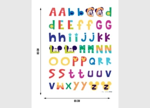 Wall Stickers Disney Mickey Mouse Alphabet, 65 x 85 cm, DK 895 - Image 3