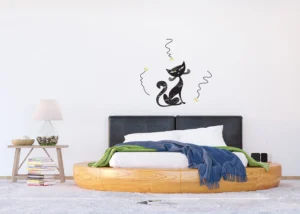 Dekorativní samolepka na zeď Okouzlující Kocour s Popisy | 65 x 85 cm | E 0421 - Obrázek 3