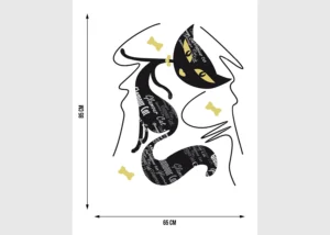Wall Stickers GlaMour Cat Girl, 65 x 85 cm, E 0422 - Image 6