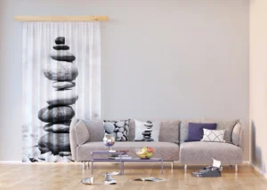 Dekorativní závěs Kameny | 140 x 245 cm | FCPL 6504 - Obrázek 2