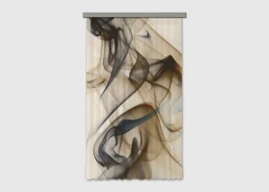 Dekorativní závěs Hnědý Magický Kouř | 140 x 245 cm | FCPL 6592 - Obrázek 2